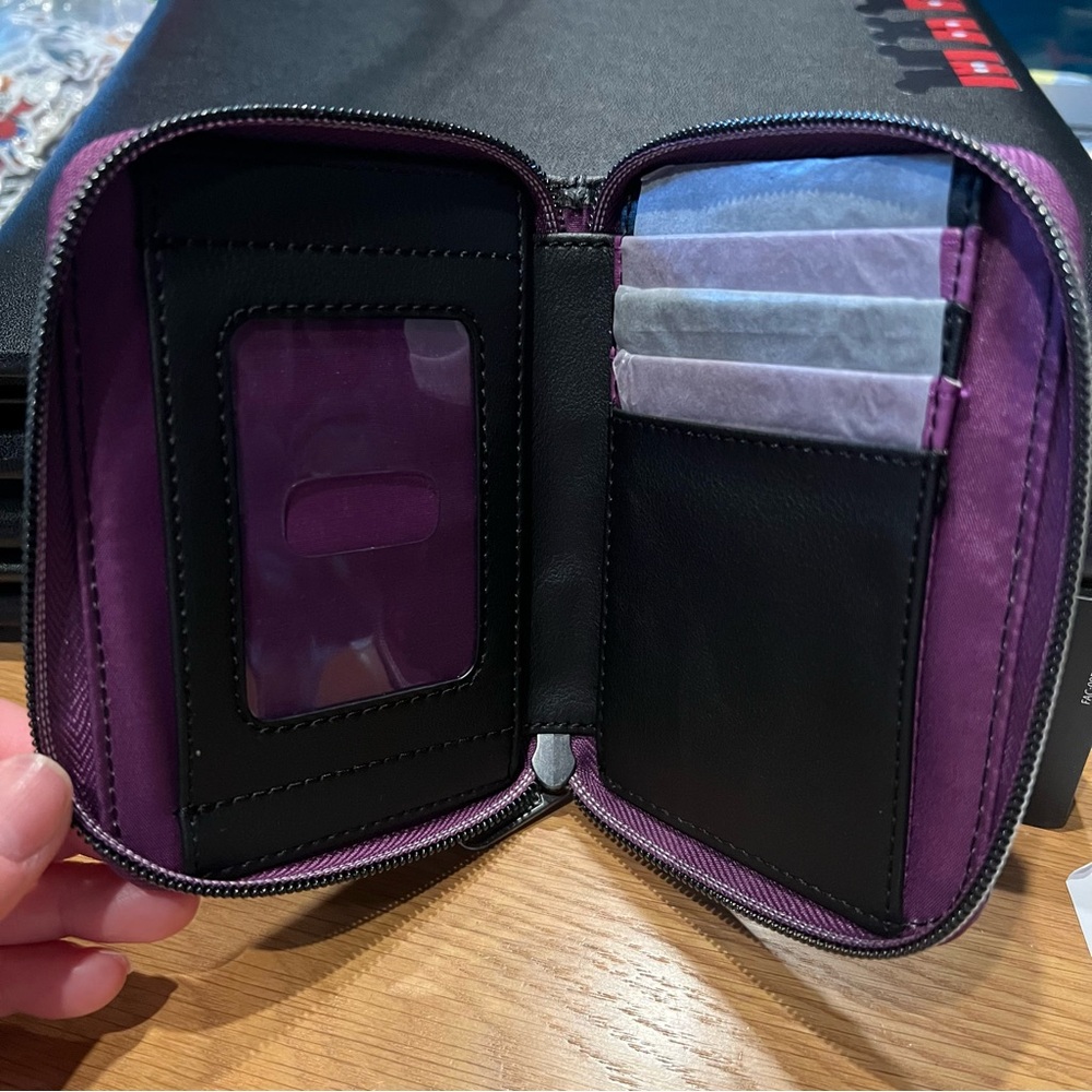 Loungefly Disney Nightmare Before Christmas Black and Purple Wallet - Picture 5 of 6